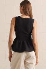 Load image into Gallery viewer, Ember Black Sleeveless Top
