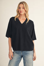 Load image into Gallery viewer, Black Sweater Top
