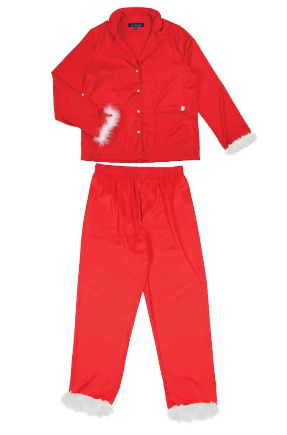 Red Feather Pajama Set