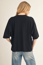 Load image into Gallery viewer, Lightweight Black Comfy Sweater
