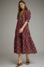 Load image into Gallery viewer, Plum Midi Dress
