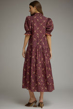 Load image into Gallery viewer, Plum Midi Dress
