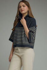 Load image into Gallery viewer, Cozy Navy Top
