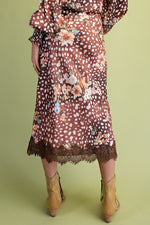 Load image into Gallery viewer, Bambi Animal Print Satin Skirt
