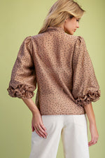 Load image into Gallery viewer, Sissy Mocha Polka Dot Top
