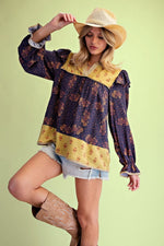 Load image into Gallery viewer, Blueberry Print Top
