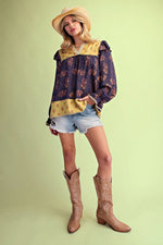 Load image into Gallery viewer, Blueberry Print Top
