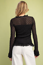 Load image into Gallery viewer, Ebony Lace Top
